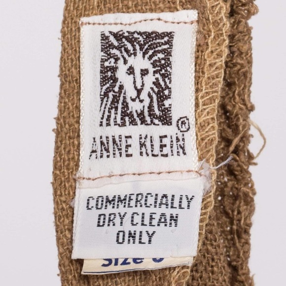 70s 80s Anne‎ Klein Woven Trousers - Small, 26" | Vintage High Waisted Pants - Picture 6 of 8